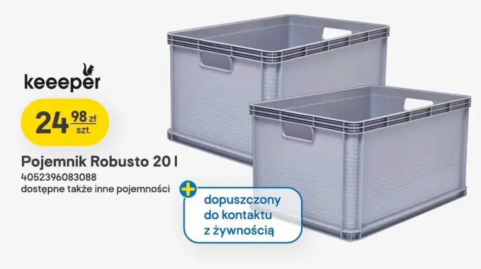 Pojemnik Robusto Keeeper 20 l