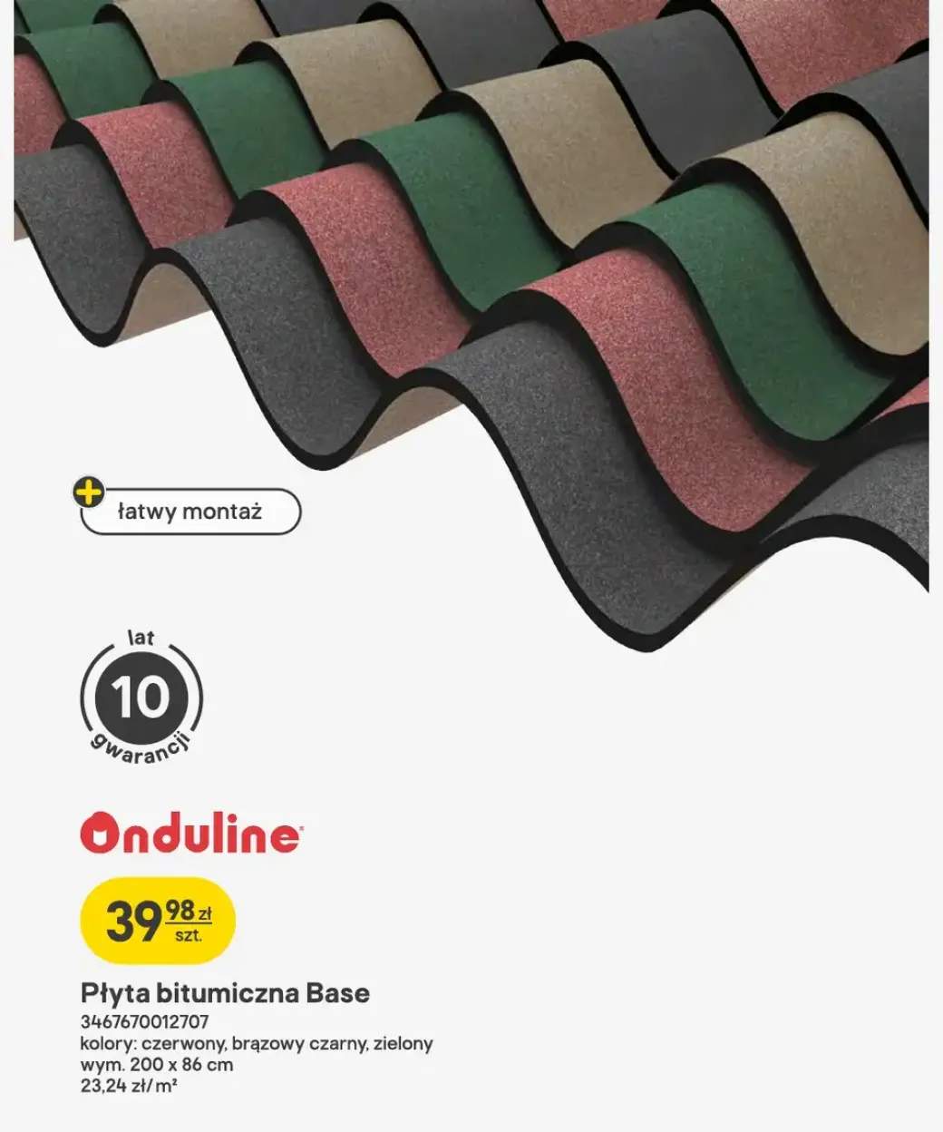 Płyta bitumiczna Onduline Base