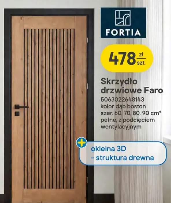Skrzydło drzwiowe Fortia Faro