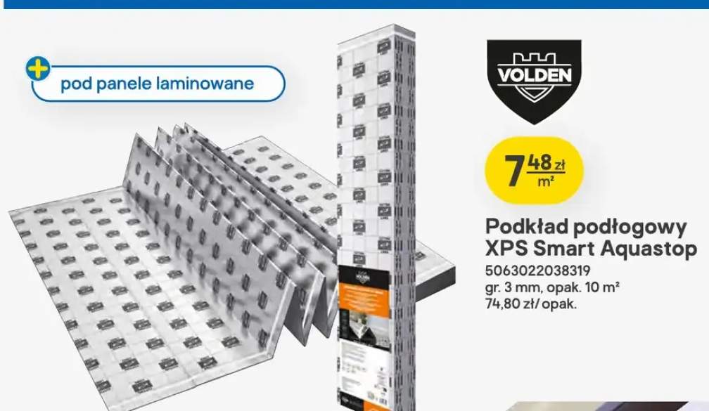 Podkład podłogowy Volden XPS Smart Aquastop