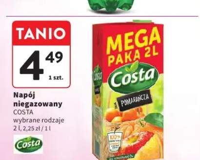 Napój niegazowany Costa Pomarańcza