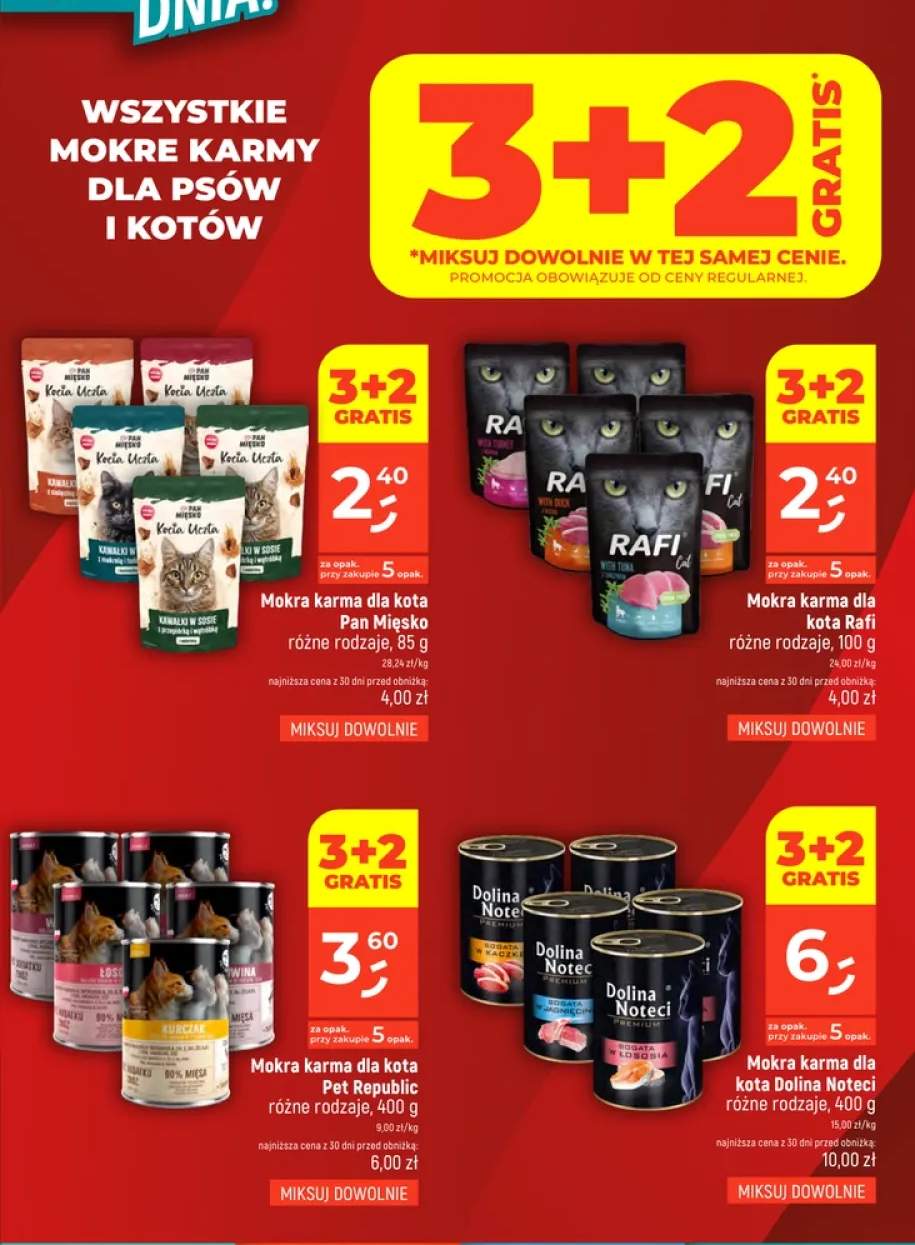 Mokre karmy dla psów i kotów +20 wariantów