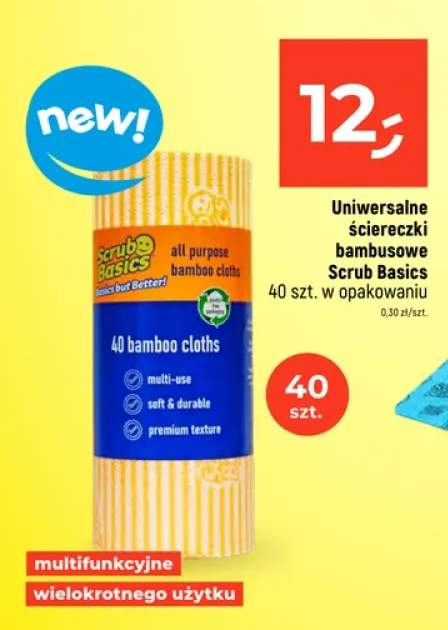 Uniwersalne ściereczki bambusowe Scrub Daddy Scrub Basics