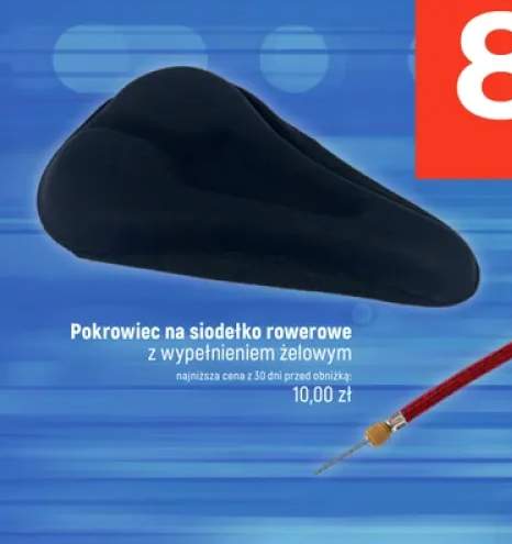 Pokrowiec na siodełko rowerowe z wypełnieniem żelowym