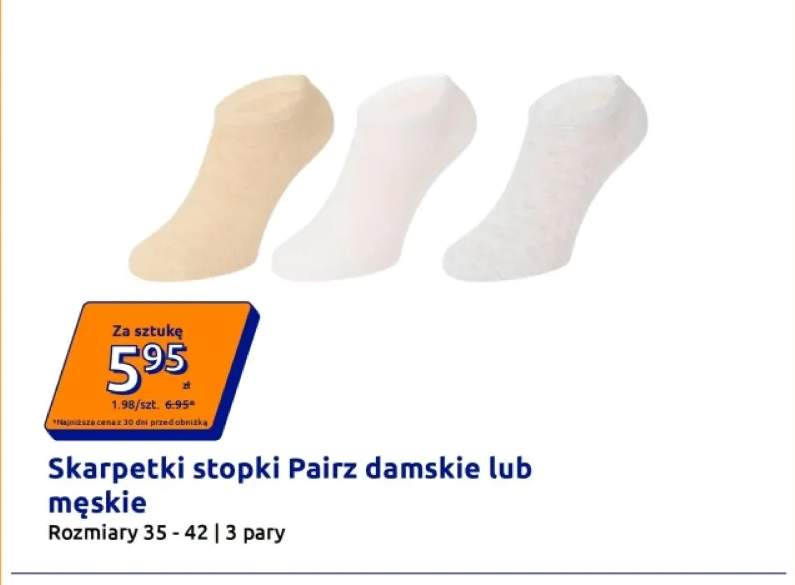 Skarpetki stopki Pairz damskie +1 wariant