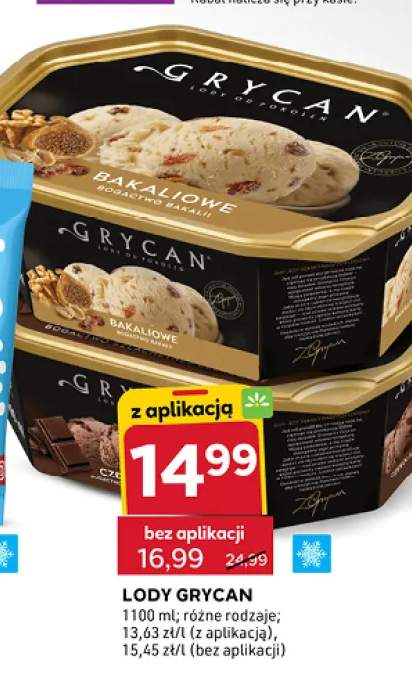 Lody Grycan Bakaliowe +1 wariant