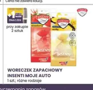 Woreczek zapachowy Insenti Moje Auto Strawberry +2 warianty