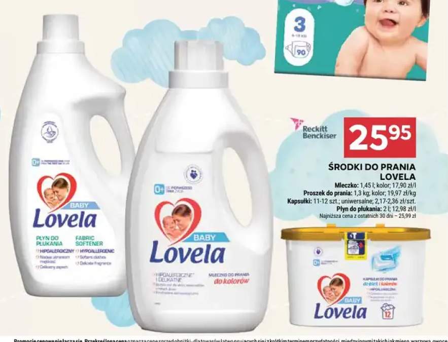 Kapsułki do prania Lovela Baby +3 warianty