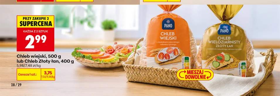 Chleb wiejski Pano +1 wariant