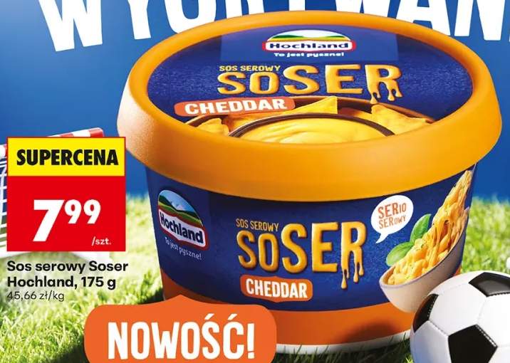 Sos serowy Soser Hochland Cheddar