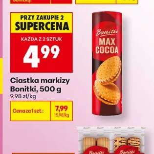 Ciastka markizy Bonitki Max Cocoa