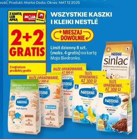 Kaszki i kleiki Nestlé +5 wariantów