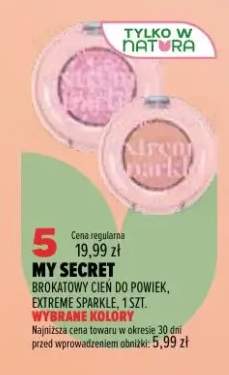 Brokatowy cień do powiek My Secret Extreme Sparkle