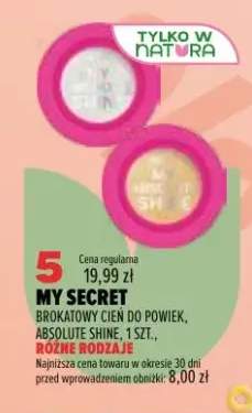 Brokatowy cień do powiek My Secret Absolute Shine