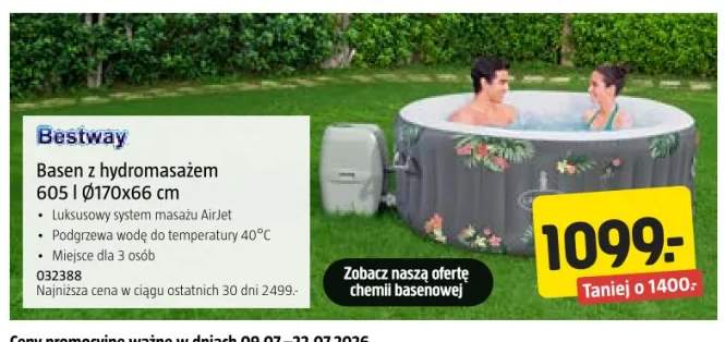 Basen z hydromasażem Bestway 605 l Ø170x66 cm