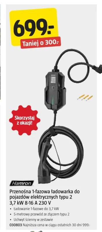Przenośna ładowarka do pojazdów elektrycznych Hamron