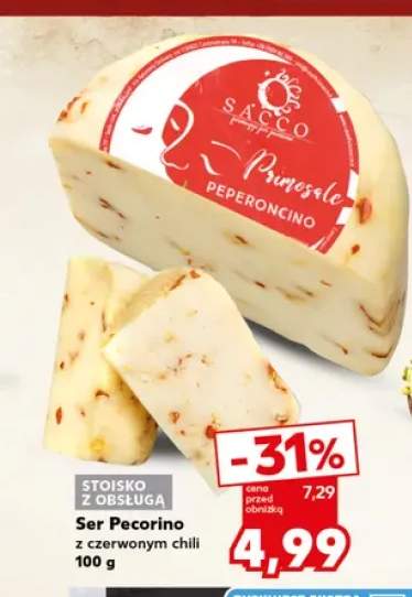 Ser Pecorino z czerwonym chili Sacco