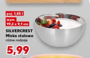 Miska stalowa Silvercrest 1,55 l
