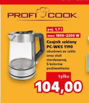 Czajnik szklany Profi Cook PC-WKS 1190