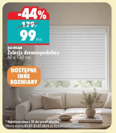 Żaluzja drewnopodobna Decoteam 60x140 cm