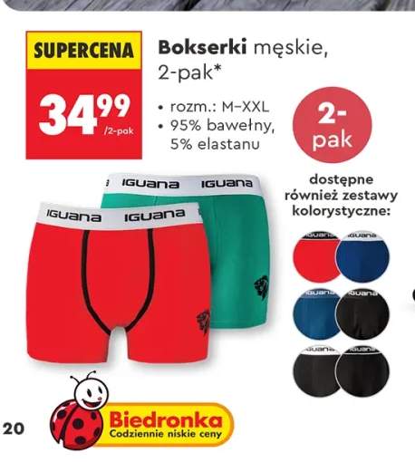 Bokserki męskie Iguana 2-pak