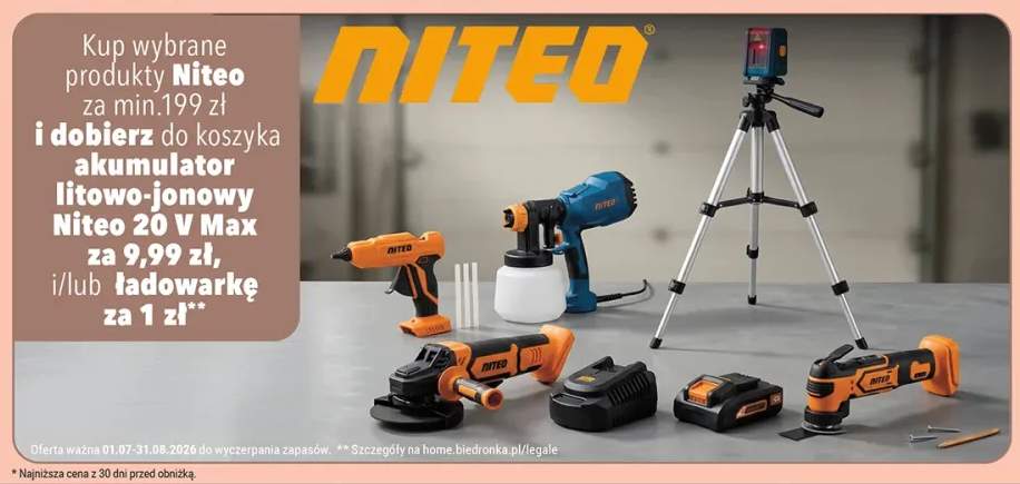 Akumulator litowo-jonowy Niteo 20V Max +1 wariant