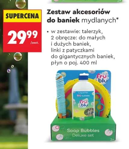 Zestaw akcesoriów do baniek mydlanych Fru Blu