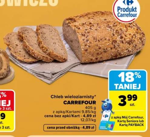 Chleb wieloziarnisty Carrefour