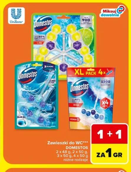 Zawieszki do WC Domestos Ocean XL Pack 4-pak +2 warianty