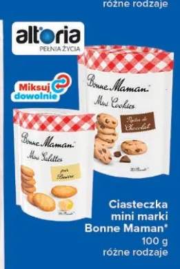 Ciasteczka mini z kawałkami czekolady Bonne Maman +1 wariant