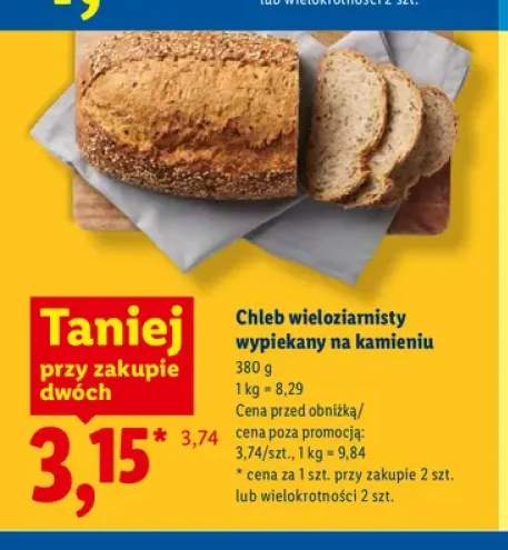 Chleb wieloziarnisty wypiekany na kamieniu