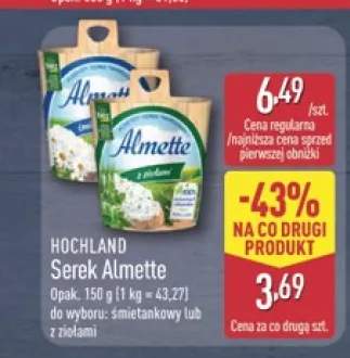 Serek Almette z ziołami Hochland