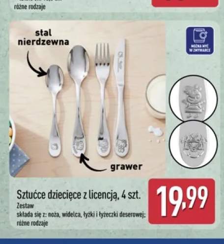Sztućce dziecięce z licencją