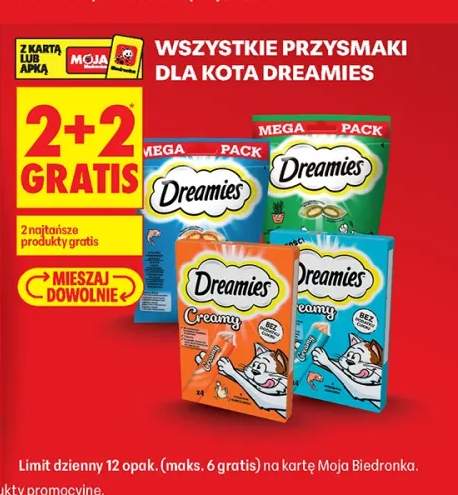 Przysmaki dla kota Dreamies +3 warianty