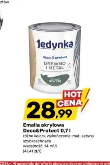 Emalia akrylowa Jedynka Deco & Protect