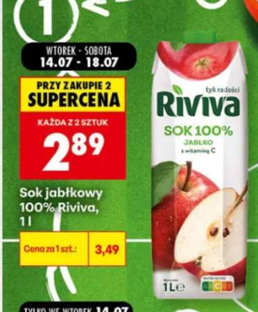 Sok jabłkowy 100% Riviva