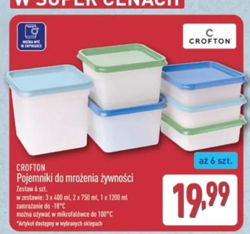 Pojemniki do mrożenia żywności Crofton