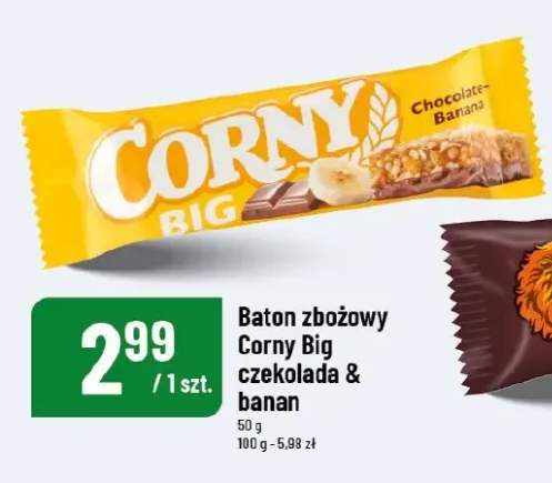 Baton zbożowy Corny Big czekolada i banan
