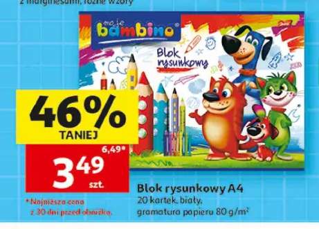 Blok rysunkowy A4 Moje Bambino