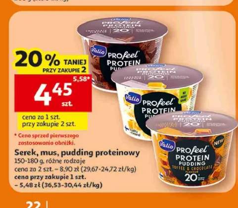 Pudding proteinowy Valio Profeel czekoladowy +2 warianty