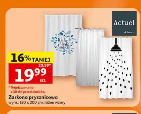 Zasłona prysznicowa Actuel