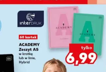 Zeszyt A5 Interdruk Academy Hybrid w linie +1 wariant