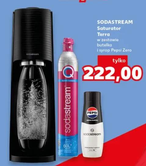 Zestaw saturator Sodastream Terra + butelka + syrop Pepsi Zero