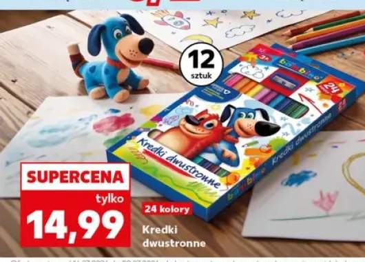 Kredki dwustronne Bambino