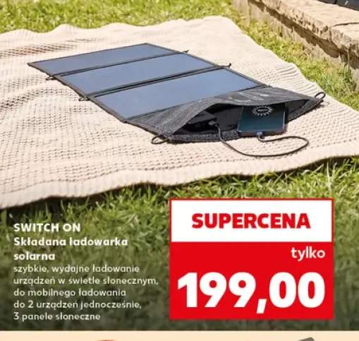Składana ładowarka solarna Switch On