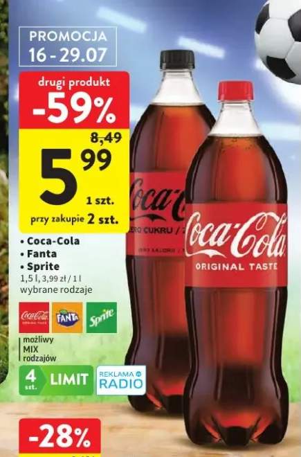Napój gazowany Coca-Cola +2 warianty