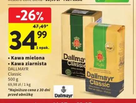 Kawa mielona Dallmayr Classic +1 wariant