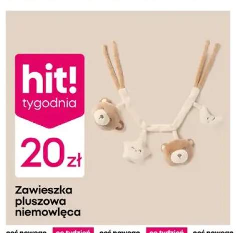 Zawieszka pluszowa niemowlęca