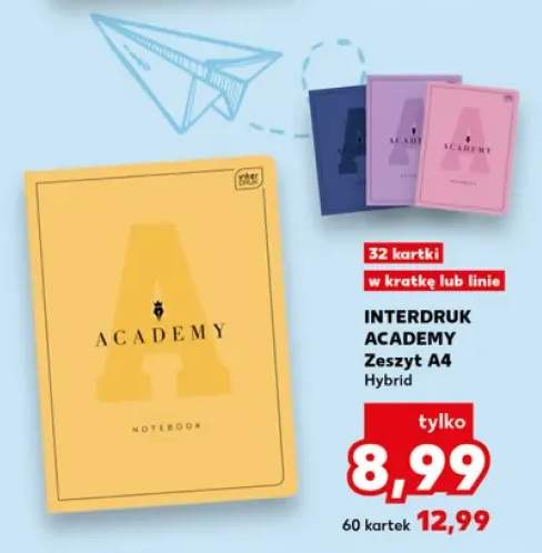 Zeszyt A4 Hybrid Interdruk Academy 32 kartki w kratkę +1 wariant