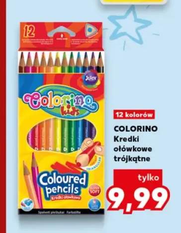 Kredki ołówkowe trójkątne Colorino Kids
